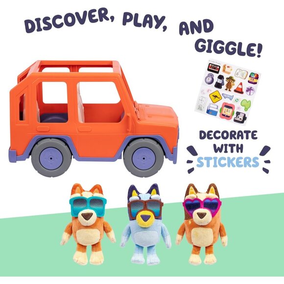 Big Heeler 4WD and Family Toddler Toy Car Bingo and Chilli Plush Buddies - Picture 5 of 8